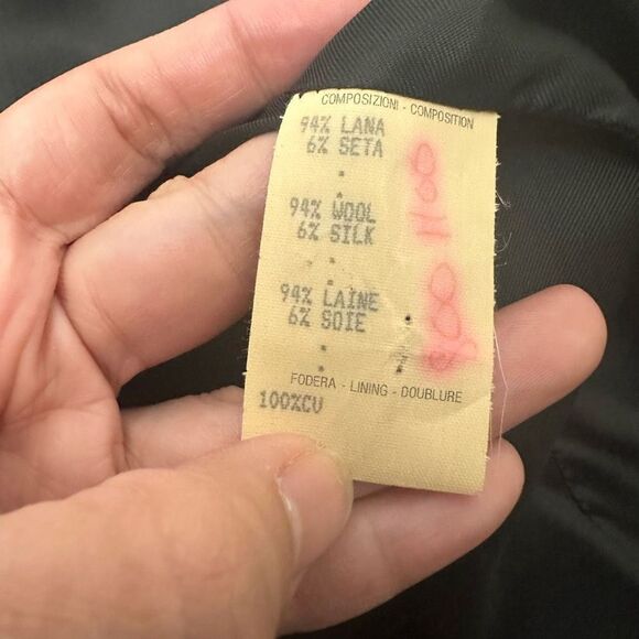 GIANNI VERSACE Couture Made In Italy 2 Pc Blazer & Skirt Set Wool Silk Vintage - Picture 8 of 16